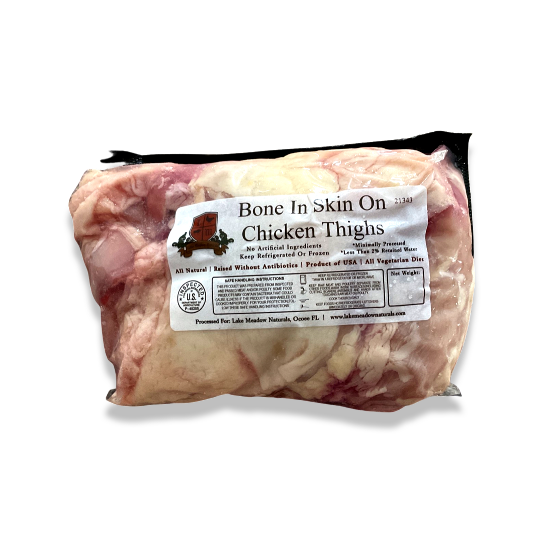 Bone-In Skin-On Chicken Thighs 2# Approx,